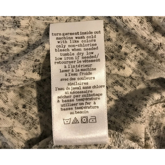 Rag & Bone Spine Pipping Trimmed Long Sleeve Heathered Tee - Picture 9 of 9